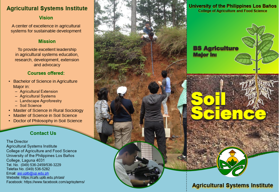 BS Agriculture Major In Soil Science Program – Agricultural Systems ...